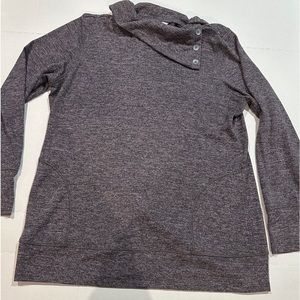 CHRISTOPHER AND BANKS SPLIT COWL PULLOVER SWEATER EXTRA LARGE